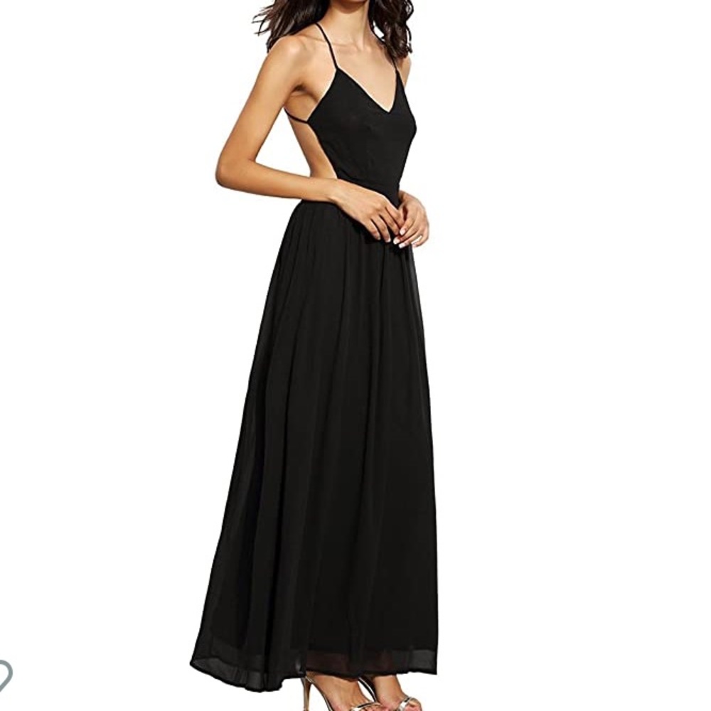 Chiffon, Strapless Maxi Dress